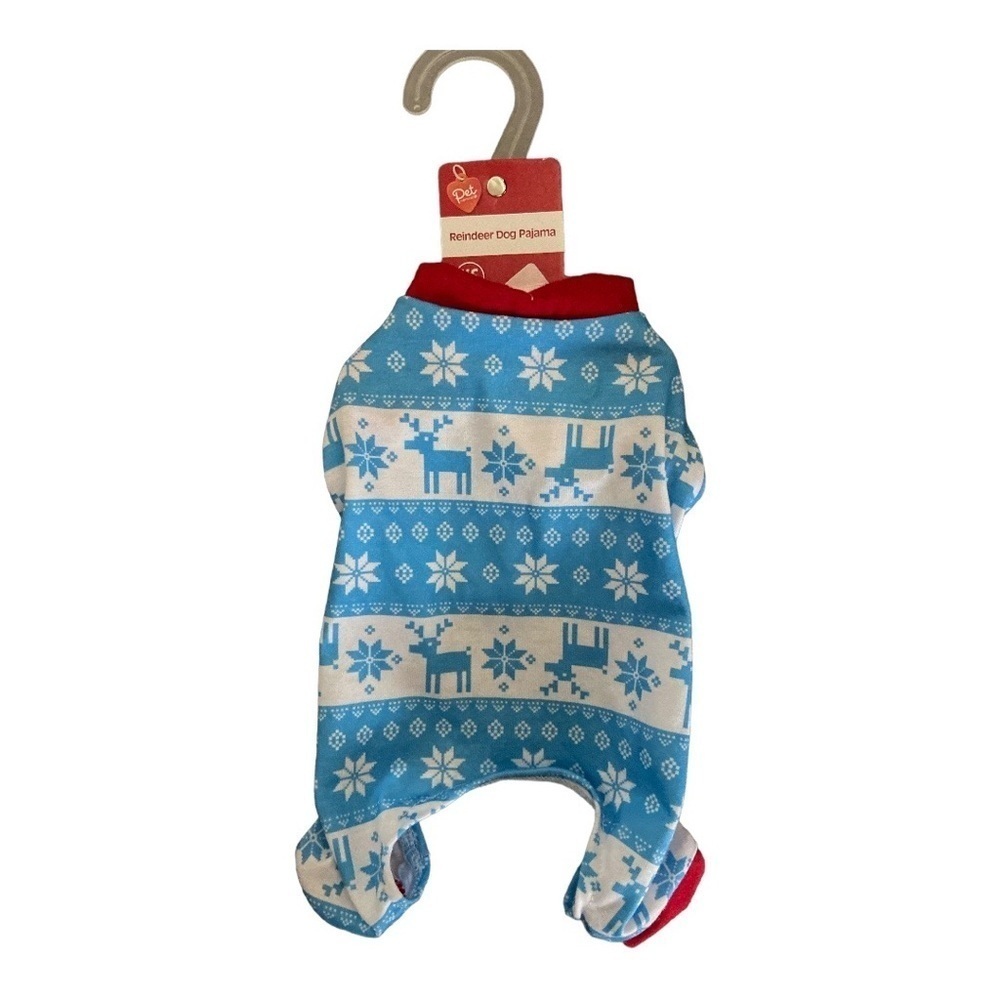 Pet Central Dog Reindeer Snowflake Holiday Pajamas Size XS NWT